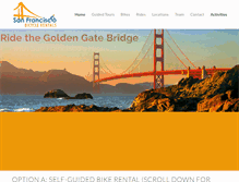 Tablet Screenshot of bikerentalsanfrancisco.com